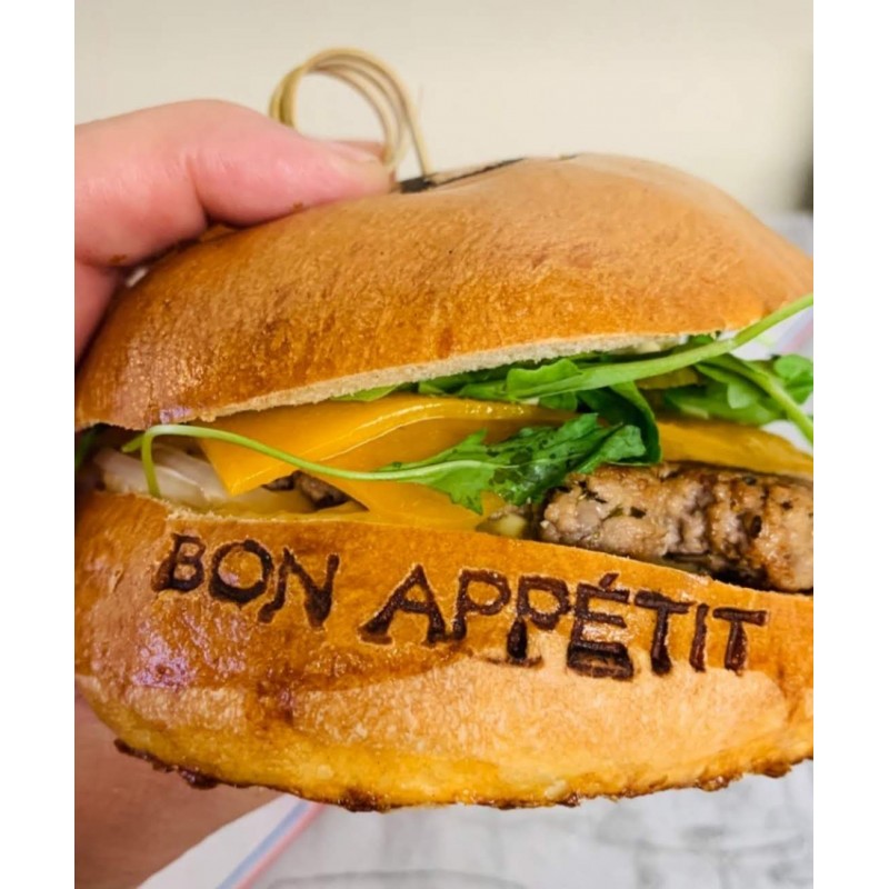 Fer à Burger en laiton alimentaire bon apétit