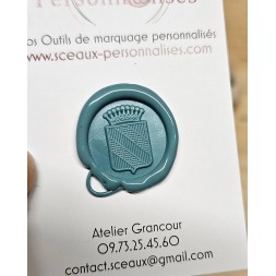 cachet de cire couleur heraldique